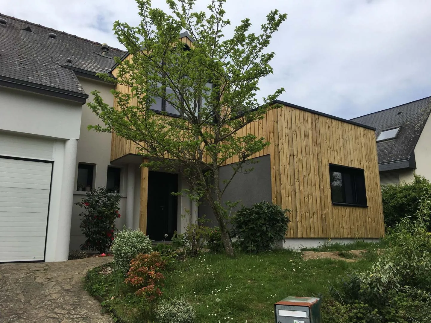 extension de maison ossature bois broons