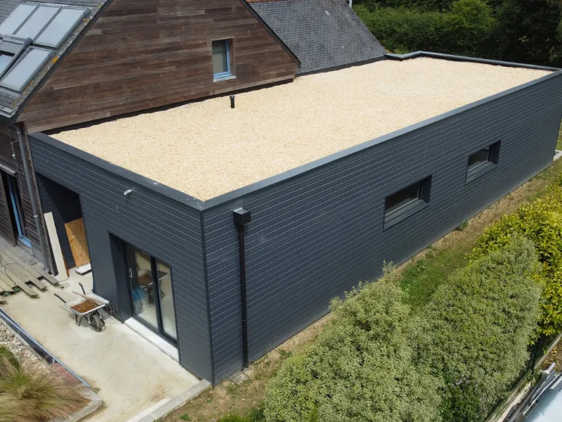 extension de maison ossature bois dinan