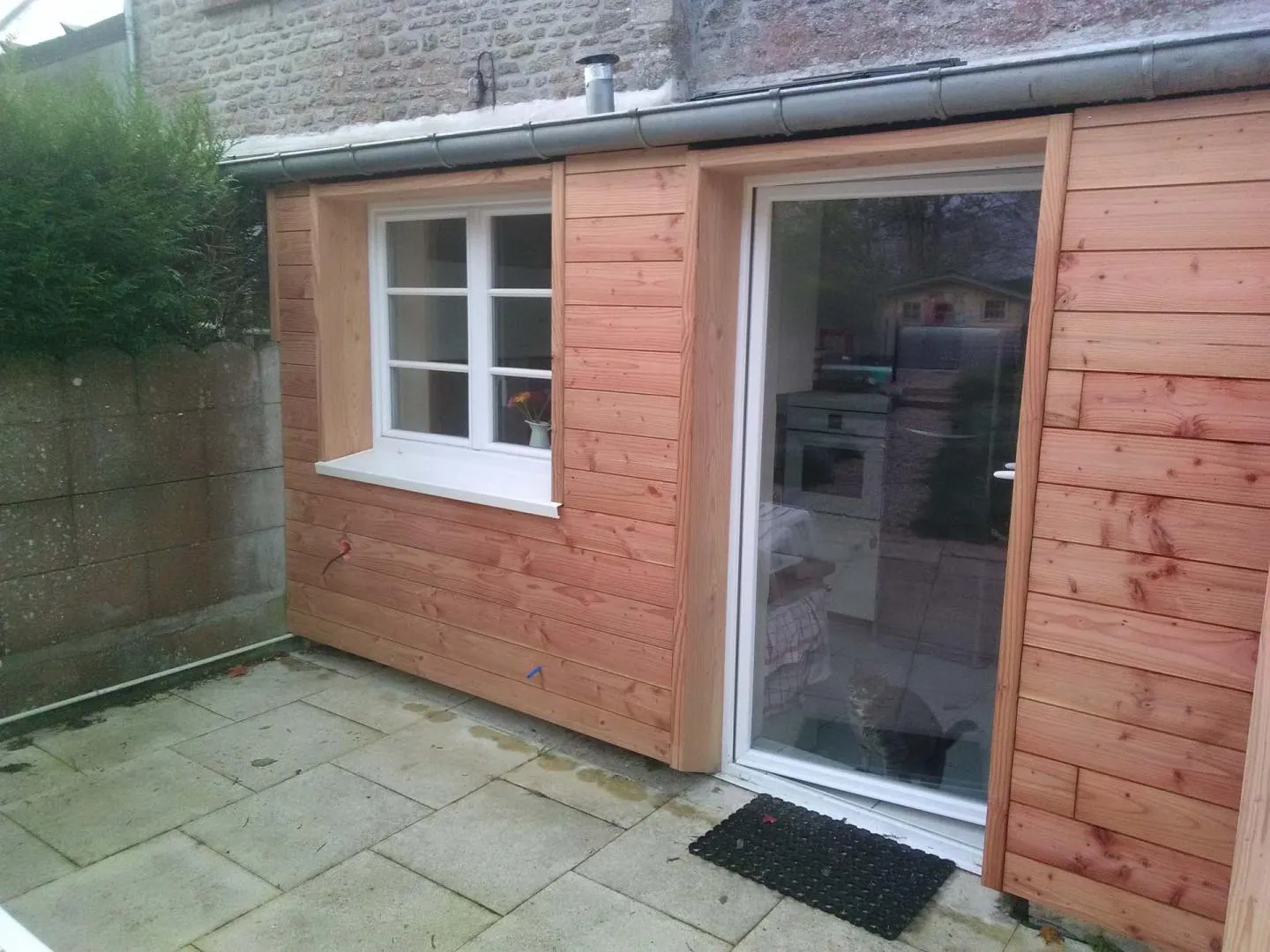 extension de maison ossature bois evran