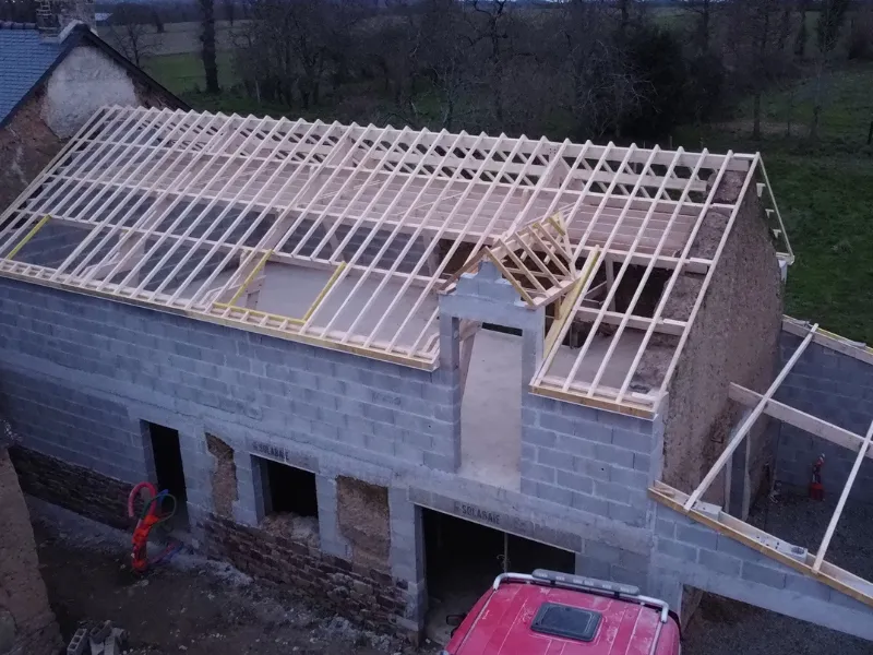 extension de maison ossature bois montfort sur meu