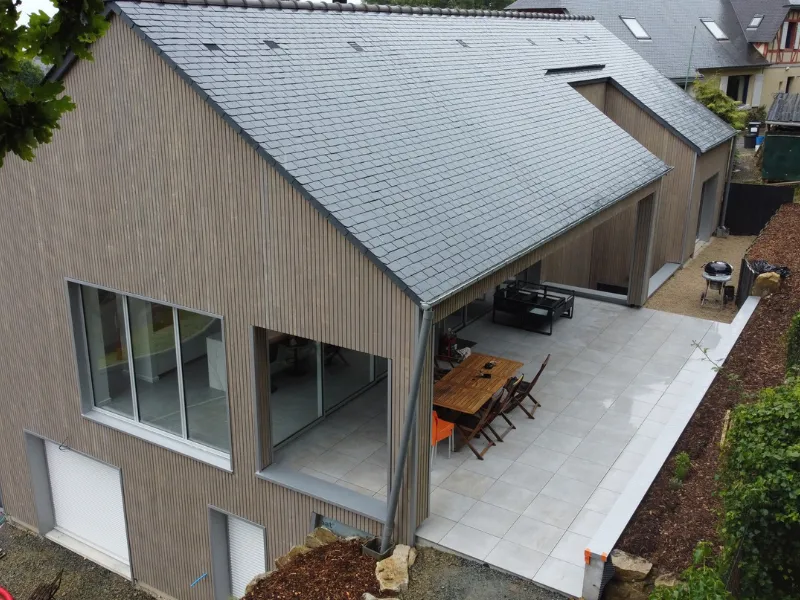 extension de maison ossature bois pace