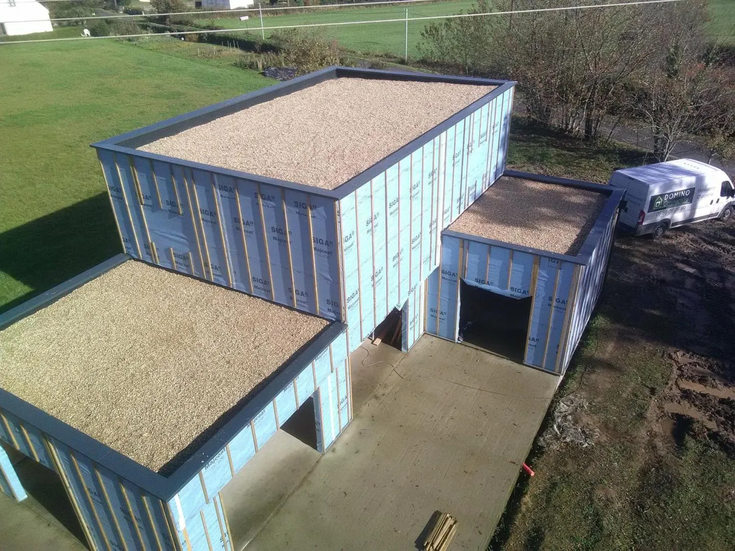 extension de maison ossature bois pace