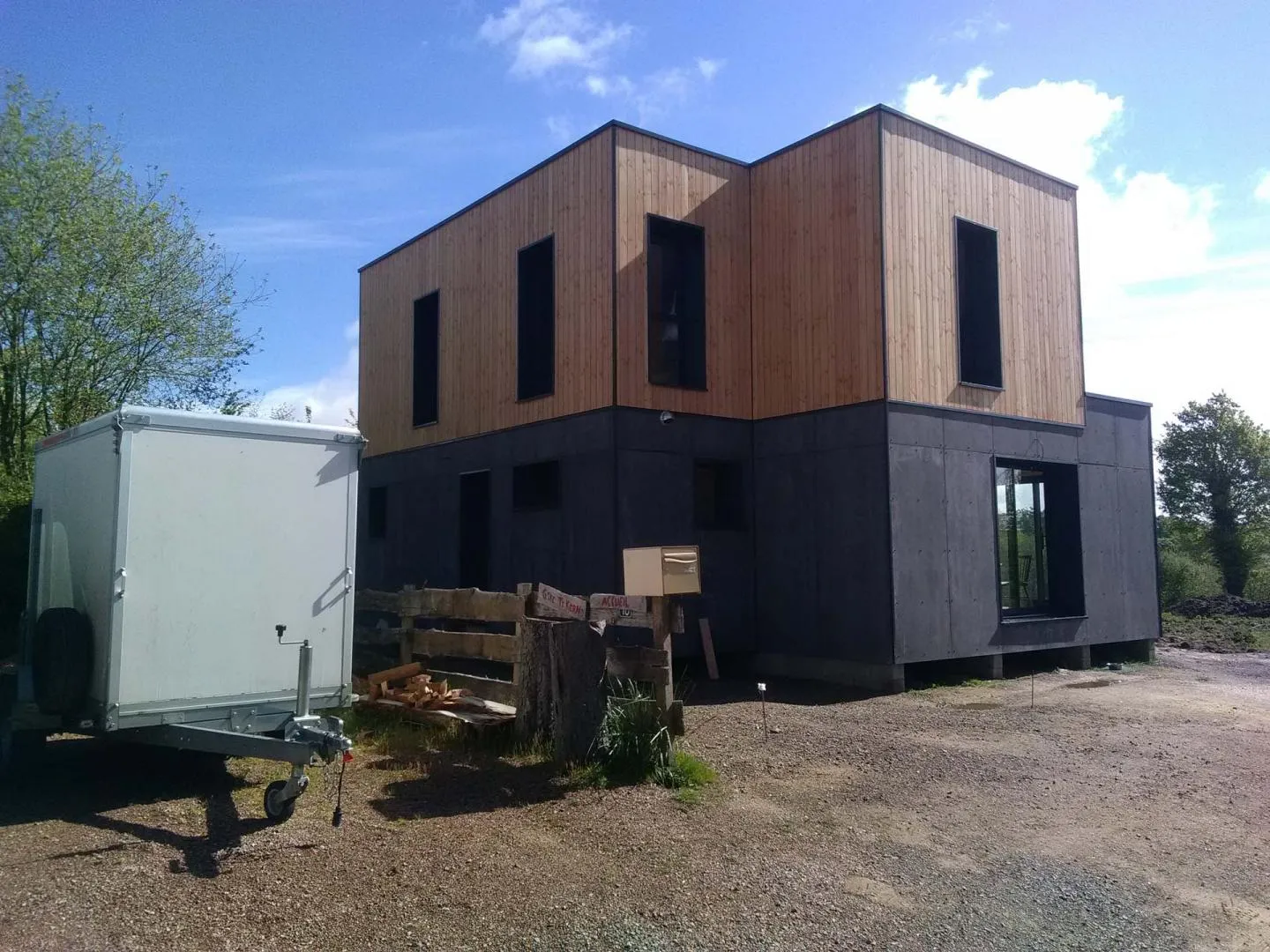 extension de maison ossature bois pace