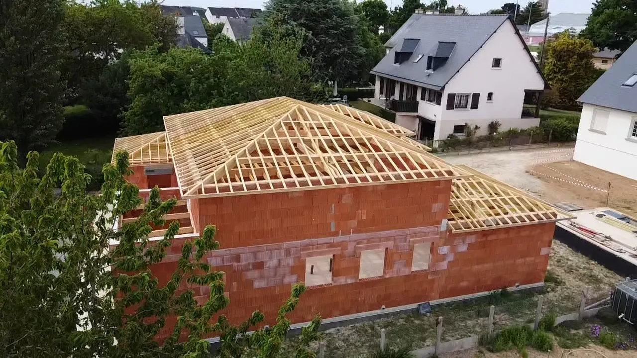 extension de maison ossature bois saint meen le grand