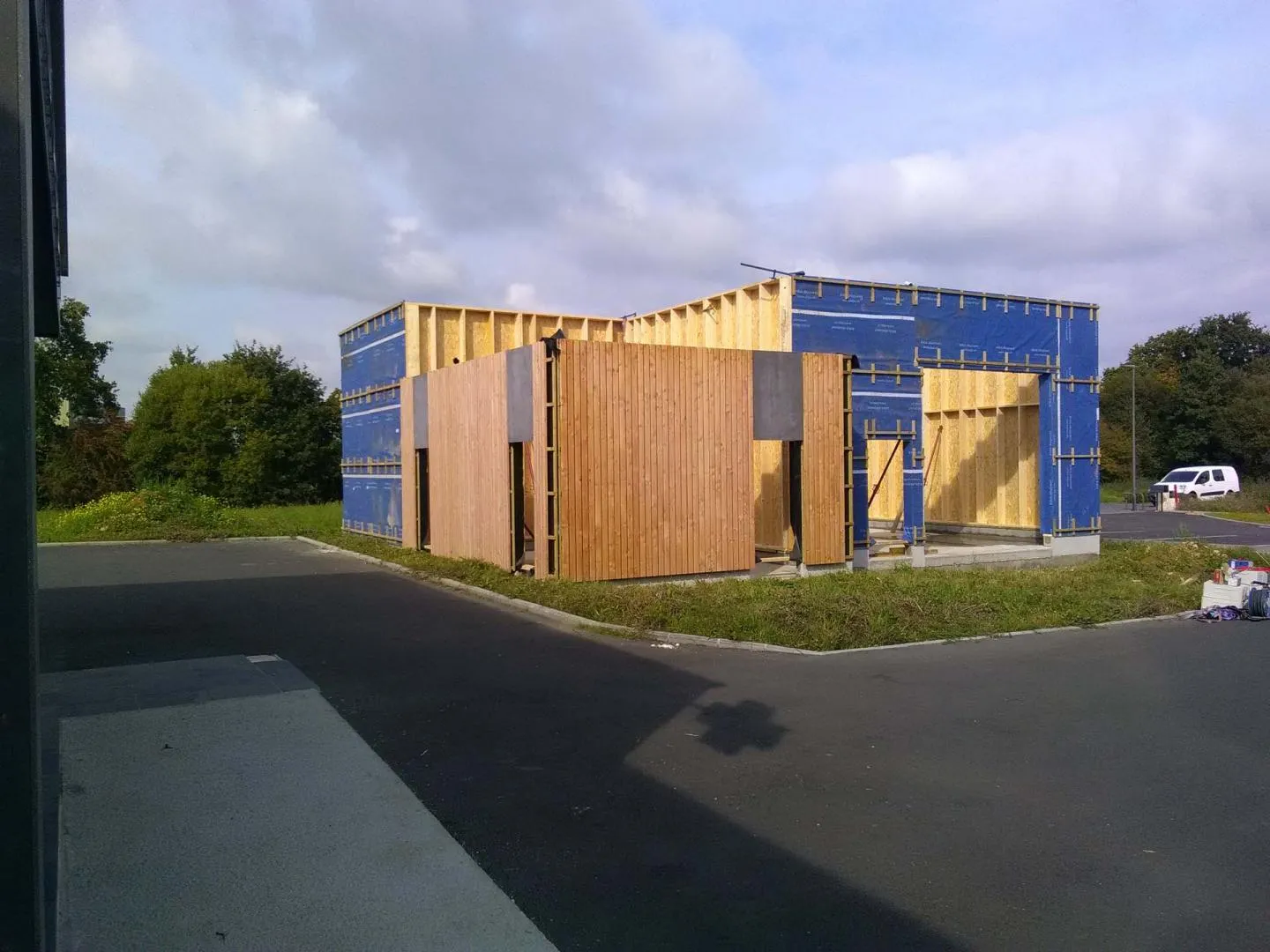 surelevation de maison bois broons