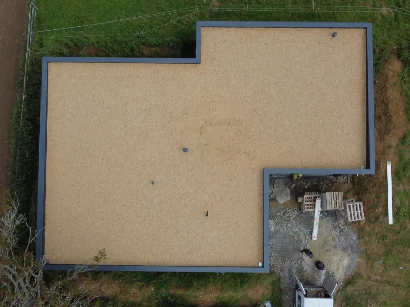 surelevation de maison bois evran