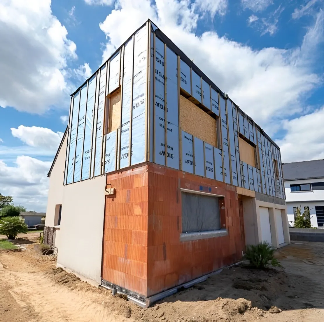 surelevation de maison bois montfort sur meu